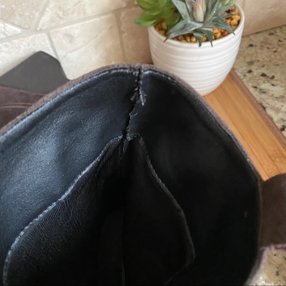 ENIGMA BROWN ANKLE BOOTS WEDGE HEEL - Picture 11 of 11